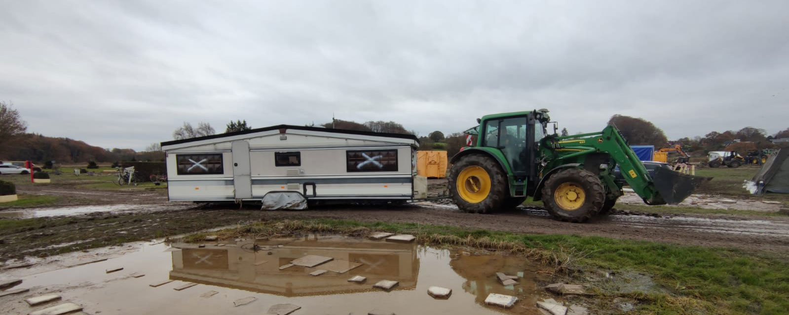 Sturm Herbst 2023 Campingplatz Langballig-Au