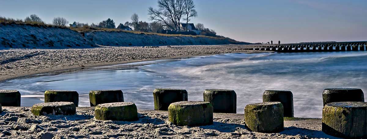 Blick auf den Strand bei Langballig-Au